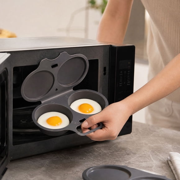 4pc Microwave Egg Cooker. Grade Egg Poacher. Breakfast Making Tool For Home Dorm Office