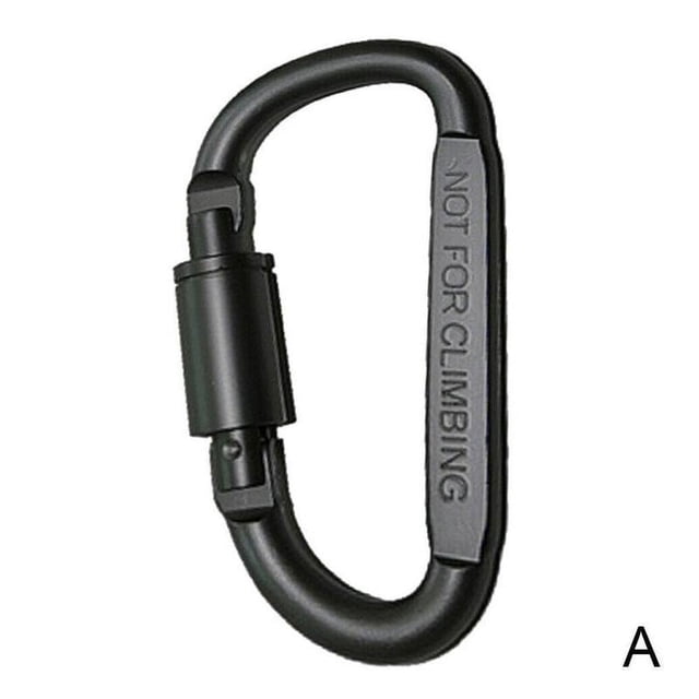 D-type Carabiner Clips Aluminum Alloy Keychain Carabiner I8 Hot Lightweight J3L7