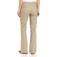 thumbnail image 2 of Dickies Womens Slim Fit Bootcut Stretch Twill Pants, 24 Regular, Desert Sand, 2 of 4