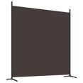 thumbnail image 4 of vidaXL 3-Panel Room Divider Brown 525x180 cm Fabric, 4 of 5