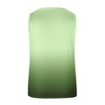 thumbnail image 3 of Tank Top for Women Womens Striped Round Neck Button Elastic Tank Top, 3 of 5