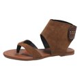 thumbnail image 2 of LSLJS New Women's Sandals Fashion Roman Thong Flat Sandals, 2 of 8