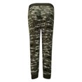 thumbnail image 3 of Innerwin Pantalon de Sport Cordon Dames Bas de Course Taille Élastique Pantalon Capri Respirant Armée Vert S, 3 of 6