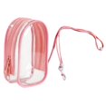 thumbnail image 2 of Xuanheng Clear Figure Display Bag Doll Display Bag for Collectors Action Figures Doll Pink and Rope, 2 of 8