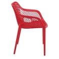 thumbnail image 4 of Compamia Air TG Chaise de Salle à Manger d'Extérieur pour Patio avec Accoudoirs, Rouge, 4 of 10
