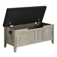 thumbnail image 3 of EDTara Lift-Top Wooden Storage Bench, Entryway Chest With Padded Cushion and Secure Safety Hinges, 3 of 8