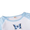 thumbnail image 4 of Tenues 2 Pcs pour Filles, Ensemble T-shirt à Manches Courtes + Jupe Butterfly, 4 of 6