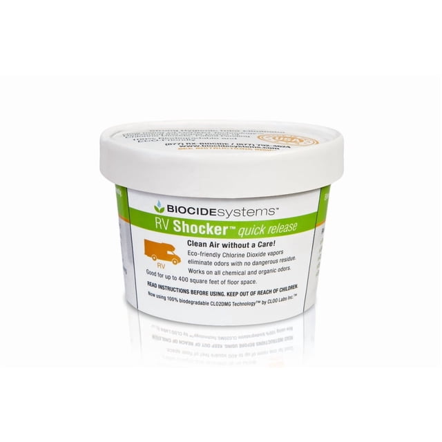 Biocide Systems Odor Absorber 3244-6 RV Shocker; Free Standing Tub; Unscented; Case Of 6; With English Packaging