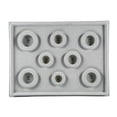 thumbnail image 2 of 10.2 X 13.7 X 0.6" Grey Dust Free Bracelet Holder, Beading Design Tray, Mini Craft Projects For DIY Craft Jewelry Tool Organizer, 2 of 8