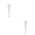 thumbnail image 2 of Thinsony Lightweight And Portable Macrame Planter Wall Hanging Basket Versatile Solution white 22-1 2Set, 2 of 6