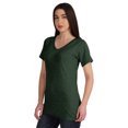 thumbnail image 4 of Inkmeso Basic V-neck Jersey T-shirt Short Sleeve Long Length Tee Workout Top For Womens, 4 of 8