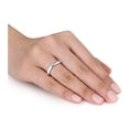 thumbnail image 4 of Bague Torsadée Infini en Diamant de 1/4 Carat (ctw) en Argent Sterling, 4 of 4