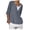 AA-Dark Gray, variant on QATAINLAV Prime Day Sales Today, Women's Clothing 2025 Casual Linen 3/4 Sleeve Shirts Loose Fit V Neck Pullover Blouses Spring Summer Plus Size Beach Tops Dark Gray XL