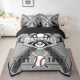 thumbnail image 2 of YST Twin Comforter Set Baseball Bedroom Decor - 7 Pieces Baseball Bedding Sets Twin Bed in a Bag with Reversible Baseball Player Bed Set,Comforter, Sheets, Pillowcases & Shams,Chicago, 2 of 5