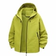 thumbnail image 1 of SHTXOZHI Imperméables Légers pour Femmes Coupe-Vent Manteaux de Randonnée en Plein Air Vestes à Capuche à Fermeture Éclair, 1 of 9