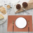 thumbnail image 3 of YAOMOBB Faux Leather Placemats Faux Leather Placemats Heat Resistant Non Slip Stain Proof Reusable Rectangular Table Mats for Home Kitchen, 3 of 7