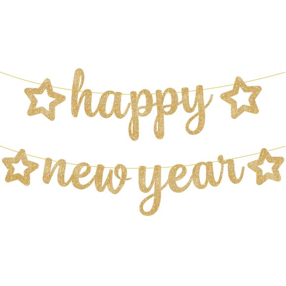 Bonne Année Banner pour Décorations du Nouvel An - Paillettes Dorées / Décorations Bonne Année 2022 / Réveillon du Nouvel An Banner pour Fournitures de Fête du Réveillon du Nouvel An 2022 / Nouvelles Décorations 2022