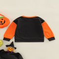 thumbnail image 3 of Bébé bébé Garçons Filles Halloween Sweat-Shirt Citrouille Visage Imprimé Col Rond Manches Longues Pull-Overs, 3 of 6