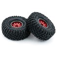 thumbnail image 4 of RC Crawler Rubber Tires with Metal Rim RC Car Tires 4pcs 12mm Hex Replacement for, 4 of 7