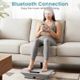 thumbnail image 2 of Gymax Vibration Plate Exercise Machine w/ Gravity Sensor Remote Control Bluetooth Grey, 2 of 10