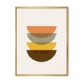 thumbnail image 1 of Designart Abstract Geometric Half Moons In Earth Tones FLOAT FRAME WALL ART, 1 of 4
