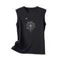 thumbnail image 5 of Besolor Débardeurs pour Femmes 2024 Tendance Imprimé Col Rond Sans Manches T-Shirts Décontractés Amples Tunique d'Été Blouse, 5 of 5