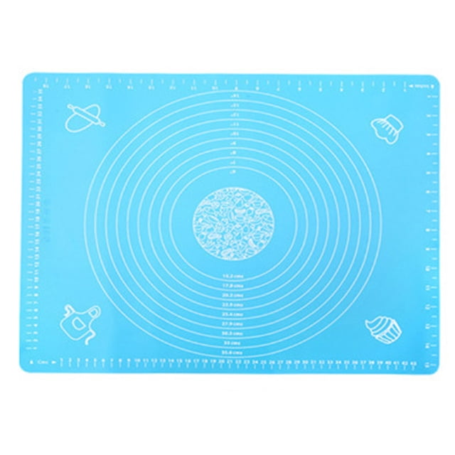 EGNMCR Baking Cake Dough Fondant Rolling Kneading Mat Scale Table Grill Pad Silicone Mold