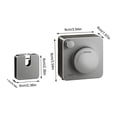 thumbnail image 2 of Portable Indoor Laundry Line with Retractable Wall Mount for Bedrooms Balconies Bathrooms and Hotels - Stainless Steel Aluminum Inner Wire Clothes Drying System for Home Use, 2 of 7