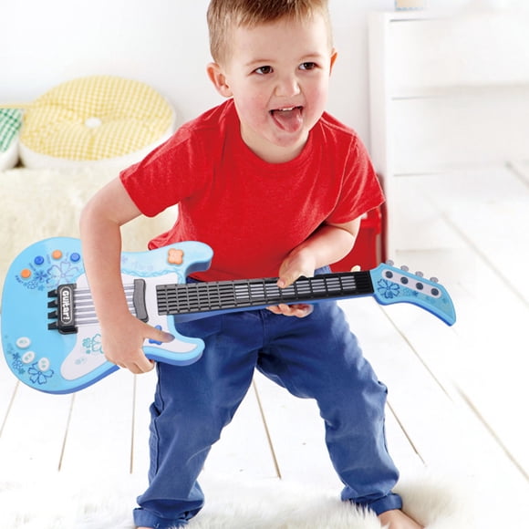 tumgatte Kids Simulation Bass Player Electric Guitar Toys Multifunctional Mode Musical Instrument Lights Music Up to 60% off