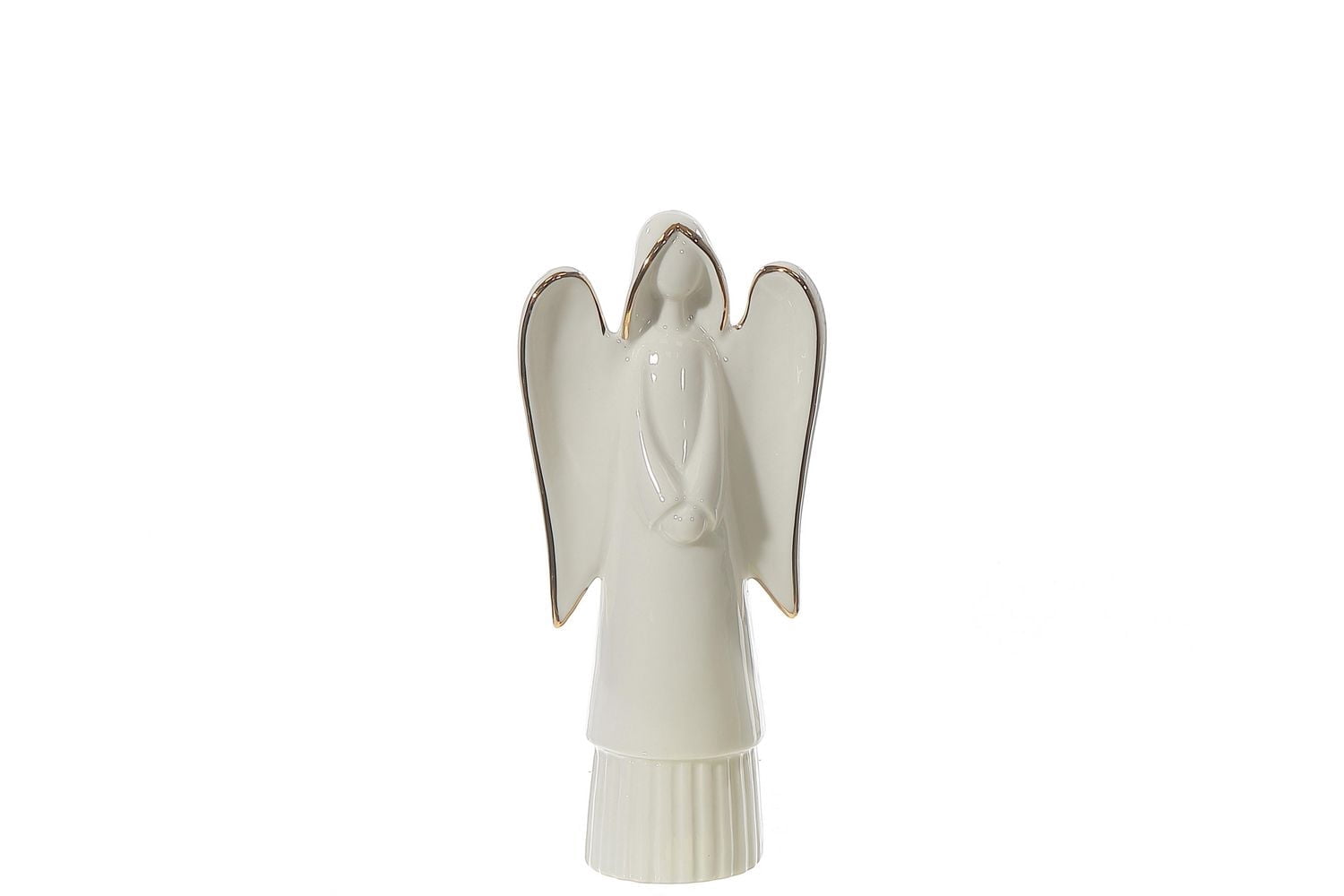 Shiny White Angle Figurine Small