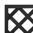 thumbnail image 5 of vidaXL Planter with Trellis Black Solid Wood Fir, 5 of 5
