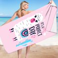 thumbnail image 2 of Sandproof Beach Blanket Lightweight Microfiber Beach Towel Super Lightweight Colorful Bath Towel Sandproof Beach Blanket Multi-Purpose Towel for Travel Swimming Pool 30X60 Inch, 2 of 4