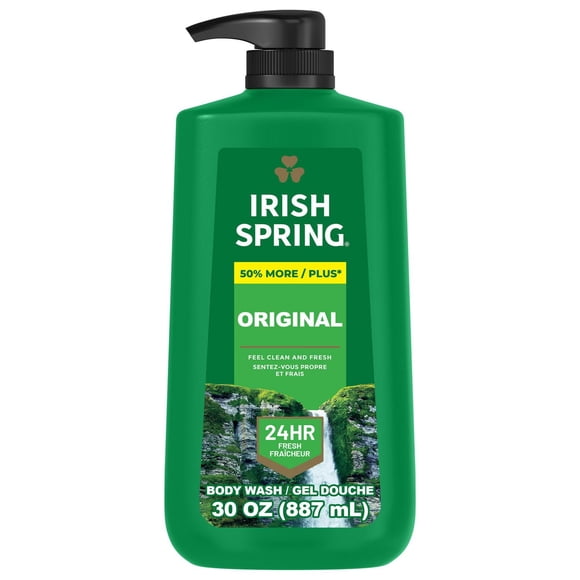 Irish Spring Original Clean Body Wash for Men, 887 ml