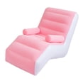 thumbnail image 2 of GROWTH TANK Folding Lazy Sofa Durable Folds Compactly Inflatable Lounge Chair Gaming Lounger Pink, 2 of 9
