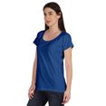 thumbnail image 4 of Inkmeso T-Shirt Basique à Encolure Dégagée Décontracté à Manches Courtes en Coton Uni T-Shirt Haut pour Femmes, 4 of 8
