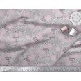 thumbnail image 3 of Soimoi Grey Heavy Satin Fabric Leopard Animal Skin Print Sewing Fabric Yard 54 Inch Wide, 3 of 3