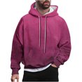 thumbnail image 1 of Rbaofujie Chandails à Capuche pour Hommes Décontractés Mode Chandails à Capuche Col Rond Imprimé Chandail à Enfiler Manches Longues Hauts Chandail Col Rond Chandail pour Hommes, 1 of 6