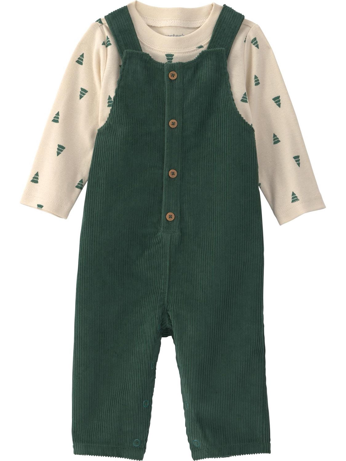 Carter's Child of Mine Baby Boy Trees 2-Piece Overall and Top Set