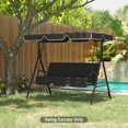 thumbnail image 2 of Outsunny Swing Canopy Replacement for 2/3 Seater Outdoor Swing, Black, 2 of 10