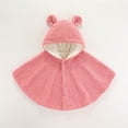 thumbnail image 5 of RXMEKW Hooded Velvet Cape With Ears For Toddlers And Kids Winter Shawl In Beige Size 100, 5 of 5