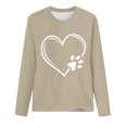 thumbnail image 4 of Jienlioq Hauts pour Femmes Tendance Mode Chandail Imprimé Col Rond Manches Longues Décontracté Offres Cyberlundi, 4 of 4