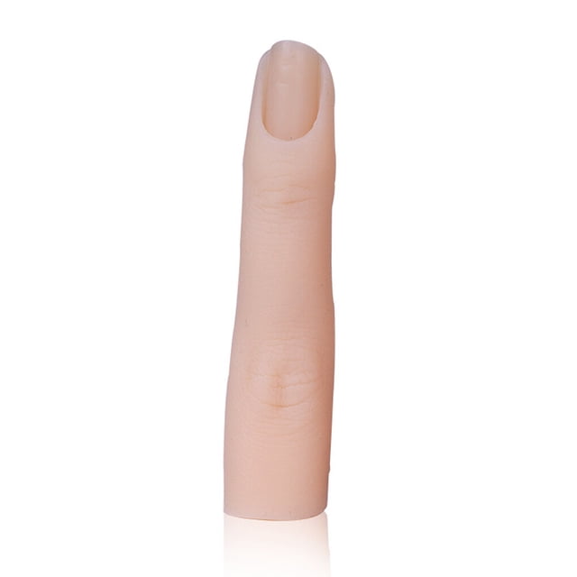 ziyahi Nail Art Practice Hand Bendable Fake Fingernail for Starters Print Training Makeup Salon Jewelry Display Stand Halloween Props Type 1
