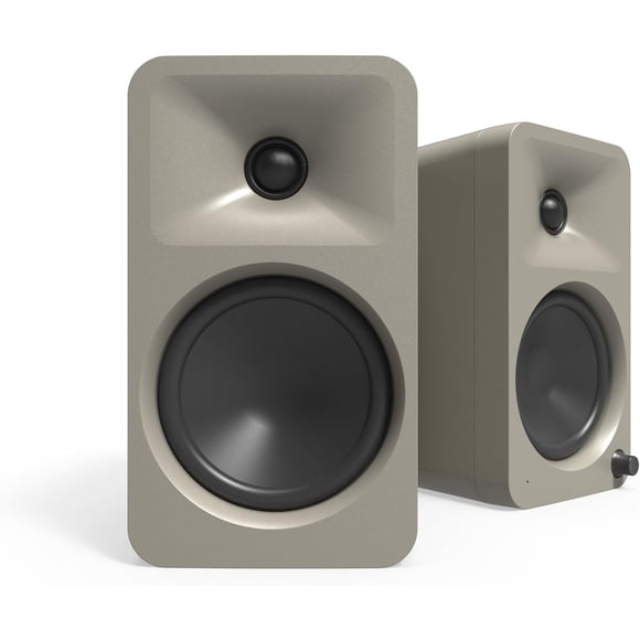 Kanto ORA4ME 140W Powered Reference Speakers with Bluetooth 5.0 and USB-C Input | 4” Woofers with Deep Bass Extension | Bi-Amplified | 80 Hz Automatic Crossover | Reference Quality Sound | Pair | Moon