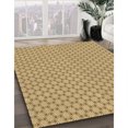 thumbnail image 3 of Ahgly Tapis de Zone Carré Lavable en Machine Jaune Orange, 4 Pieds Carré, 3 of 7