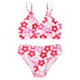 thumbnail image 1 of CHUANK Bikini Fille 8-12 Ans Ensemble de Maillot de Bain 2 Pcs Plage, 1 of 7