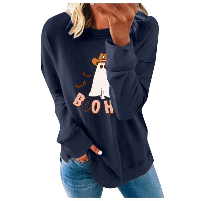 50 % de Rabais Liquidation Chandail Surdimensionné pour Femmes 2023 Imprimé à la Mode Coupe Ample Manches Longues Col Rond chandail à Capuche