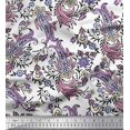 thumbnail image 1 of Soimoi Poly Georgette Fabric Leaves,Floral & Paisley Block Print Sewing Fabric Yard 52 Inch Wide, 1 of 3