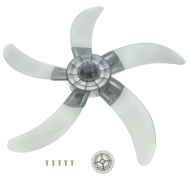 SHISUYAN 18 Inch Grey Plastic Fan Blade with 5 Leaves for Home Use Enhancing Airflow and Coverage