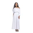 thumbnail image 4 of U.Vomade Robe d'Été pour Femme Grande Taille, Couleur Unie, Manches Courtes, Col Rond, Robe Décontractée, 4 of 7