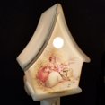 thumbnail image 1 of Veilleuse de pêche en forme de couple victorien en forme de cabane à oiseaux, 1 of 1